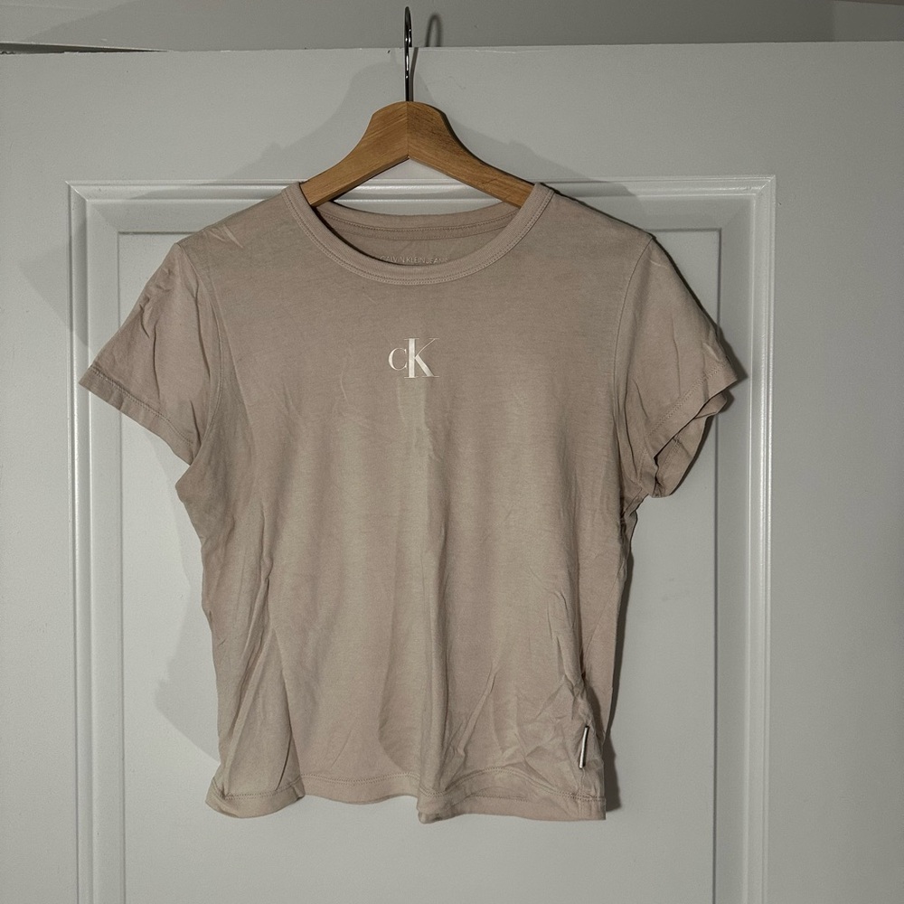 Calvin Klein Women's Beige Tee